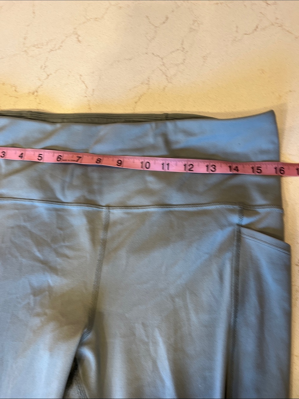 Smartwool Sage Green High-Waist Leggings with Side Pockets - Picture 6 of 8
